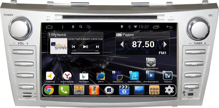 Штатная магнитола DayStar DS-8000HD Toyota Camry V40 ANDROID 8.1.0 (8 ядер, 2Gb ОЗУ, 32Gb памяти) (+ Камера заднего вида в подарок!)