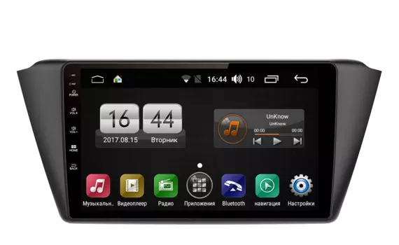 Штатная магнитола FarCar s195 для Skoda Fabia 2015+ на Android (LX2002R) (+ Камера заднего вида в подарок!)