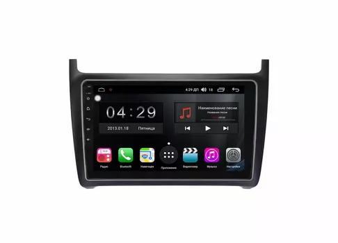 Штатная магнитола FarCar s300-SIM 4G для Volkswagen Polo 2011-2017 на Android (RG910R) (+ Камера заднего вида в подарок!)