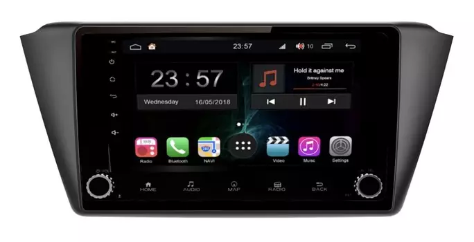 Штатная магнитола FarCar s300-SIM 4G для Skoda Fabia на Android (RG2002RB) (+ Камера заднего вида в подарок!)