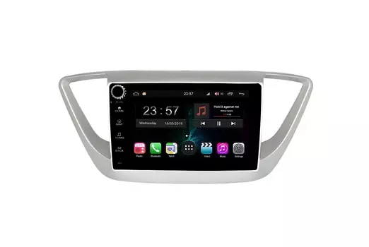 Штатная магнитола FarCar s300-SIM 4G для Hyundai Solaris на Android (RG766RB) (+ Камера заднего вида в подарок!)