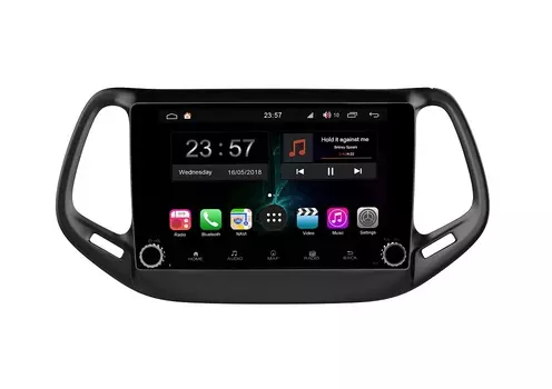 Штатная магнитола FarCar s300-SIM 4G для Jeep Compass 2017+ на Android (RG1008RB) (+ Камера заднего вида в подарок!)