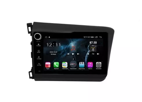 Штатная магнитола FarCar s400 для Honda Civic на Android (H132RB) (+ Камера заднего вида в подарок!)