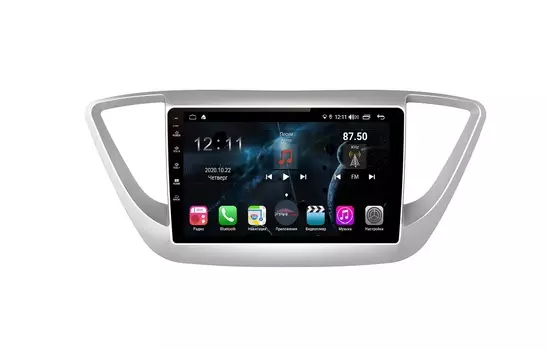 Штатная магнитола FarCar s400 для Hyundai Solaris на Android (H766R) (+ Камера заднего вида в подарок!)