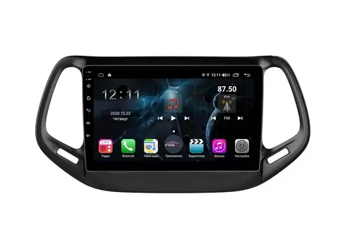 Штатная магнитола FarCar s400 для Jeep Compass 2017+ на Android (H1008R) (+ Камера заднего вида в подарок!)