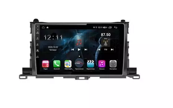 Штатная магнитола FarCar s400 для Toyota Highlander на Android (TG467R) (+ Камера заднего вида в подарок!)