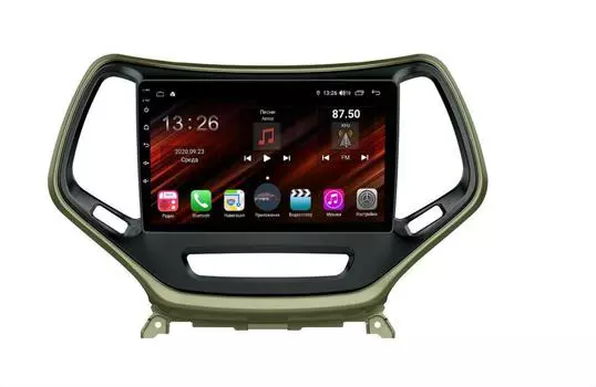 Штатная магнитола FarCar s400 Super HD для Jeep Cherokee на Android (XH608R) (+ Камера заднего вида в подарок!)