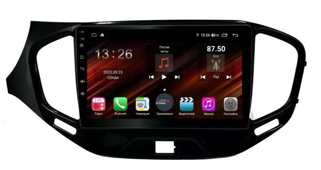 Штатная магнитола FarCar s400 Super HD для Lada Vesta на Android (XH1205R) (+ Камера заднего вида в подарок!)