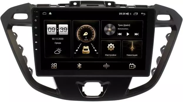 Штатная магнитола Ford Transit, Tourneo Custom 2012-2021 (без CD) LeTrun 4196-9177 на Android 10 (6/128, DSP, QLed) С оптическим выходом (+ Камера заднего вида в подарок!)