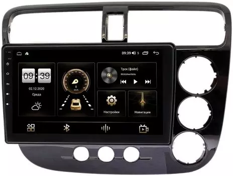 Штатная магнитола Honda Civic 7 (VII) 2000-2005 (с климатом) LeTrun 4166-9206 на Android 10 (4G-SIM, 3/32, DSP, QLed) (правый руль) (+ Камера заднего вида в подарок!)