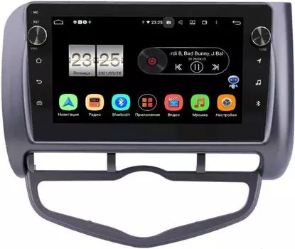 Штатная магнитола Honda Jazz I 2001-2008 (левый руль) LeTrun BPX609-9267 на Android 10 (4/64, DSP, IPS, с голосовым ассистентом, с крутилками) (+ Камера заднего вида в подарок!)