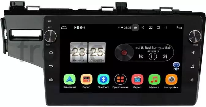 Штатная магнитола Honda Jazz III 2015-2021 (левый руль) LeTrun BPX410-468 на Android 10 (4/32, DSP, IPS, с голосовым ассистентом, с крутилками) (+ Камера заднего вида в подарок!)