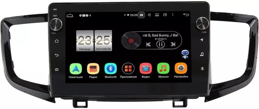 Штатная магнитола Honda Pilot III 2015-2021 LeTrun BPX410-652 на Android 10 (4/32, DSP, IPS, с голосовым ассистентом, с крутилками) (+ Камера заднего вида в подарок!)