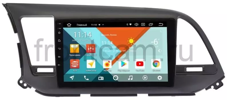 Штатная магнитола Hyundai Elantra VI (AD) Wide Media KS9025QR-3/32 DSP CarPlay 4G-SIM для авто без камеры на Android 10 (+ Камера заднего вида в подарок!)