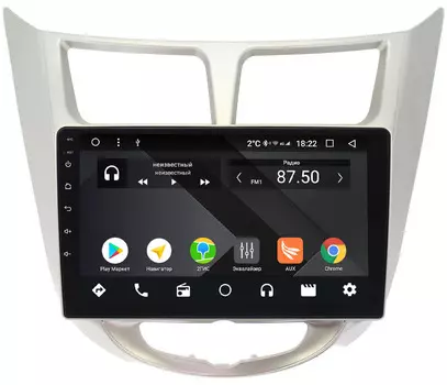 Штатная магнитола Hyundai Solaris I 2011-2017 Wide Media CF9027-OM-4/64 на Android 9.1 (TS9, DSP, 4G SIM, 4/64GB) (+ Камера заднего вида в подарок!)