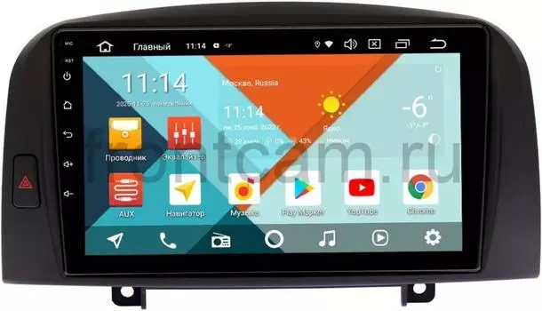 Штатная магнитола Hyundai Sonata V (NF) Wide Media KS9259QR-3/32 DSP CarPlay 4G-SIM на Android 10 (+ Камера заднего вида в подарок!)