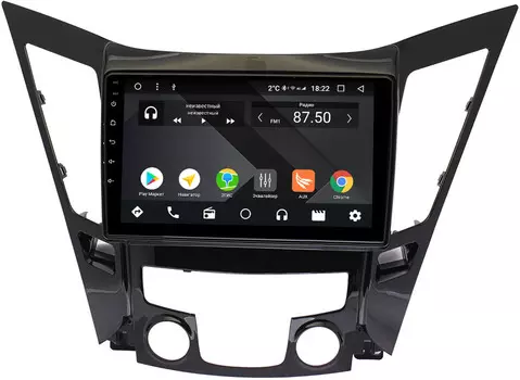 Штатная магнитола Hyundai Sonata VI (YF) 2009-2014 Wide Media CF9114-OM-4/64 на Android 9.1 (TS9, DSP, 4G SIM, 4/64GB) (+ Камера заднего вида в подарок!)