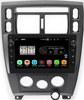Штатная магнитола Hyundai Tucson 2004-2010 LeTrun BPX410-1065 на Android 10 (4/32, DSP, IPS, с голосовым ассистентом, с крутилками) (+ Камера заднего вида в подарок!)