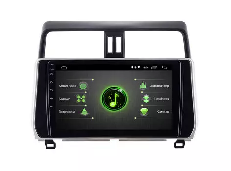 Штатная магнитола INCAR DTA-2210 для Toyota Prado 150 (2017-2018) Android 10 с процессором DSP (+ Камера заднего вида в подарок!)