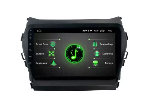 Штатная магнитола Incar DTA-2409 для Hyundai Santa Fe 13-18 Android 9.0 с процессором DSP (+ Камера заднего вида в подарок!)