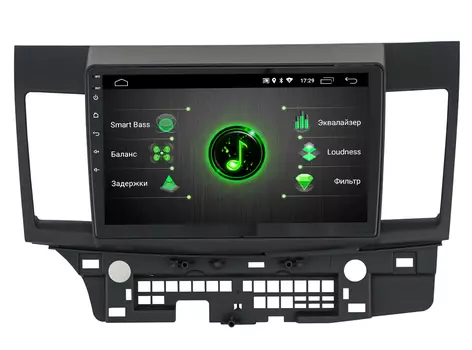 Штатная магнитола Incar DTA-6102 для Mitsubishi Lancer 09+ Android 9.0 с процессором DSP (+ Камера заднего вида в подарок!)