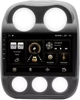 Штатная магнитола Jeep Compass I, Liberty (Patriot) 2011-2016 LeTrun 4195-10-810 на Android 10 (6/128, DSP, QLed) С оптическим выходом (+ Камера заднего вида в подарок!)