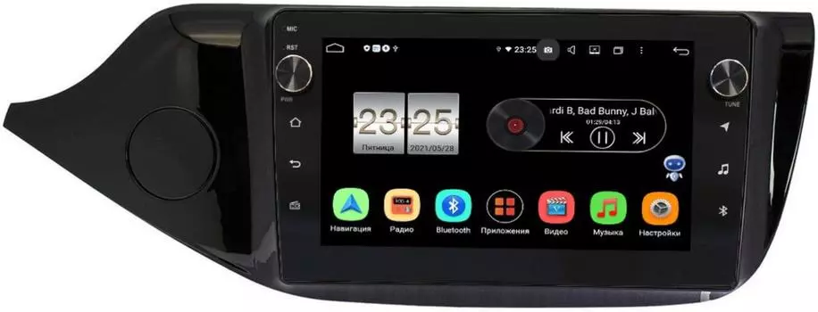 Штатная магнитола Kia Ceed II 2012-2018 (глянец) LeTrun BPX609-9209 на Android 10 (4/64, DSP, IPS, с голосовым ассистентом, с крутилками) (+ Камера заднего вида в подарок!)