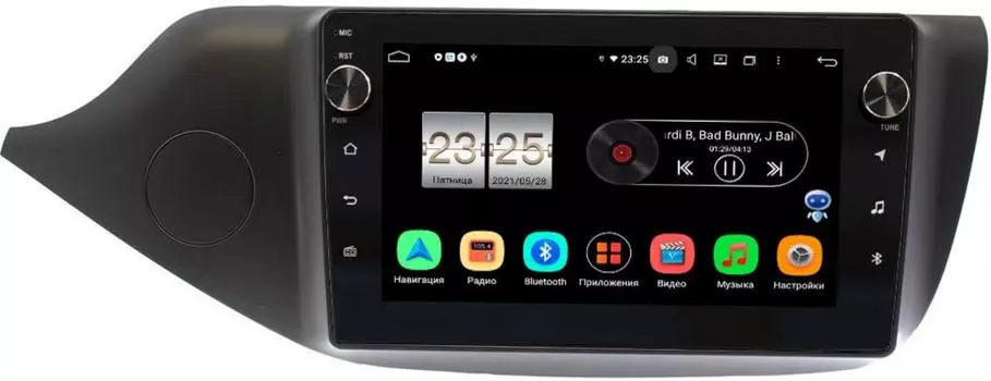 Штатная магнитола Kia Ceed II 2012-2018 (матовая) LeTrun BPX609-9098 на Android 10 (4/64, DSP, IPS, с голосовым ассистентом, с крутилками) (+ Камера заднего вида в подарок!)