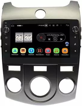 Штатная магнитола Kia Cerato II 2009-2013 для авто с кондиционером LeTrun BPX609-9128 на Android 10 (4/64, DSP, IPS, с голосовым ассистентом, с крутилками) (+ Камера заднего вида в подарок!)