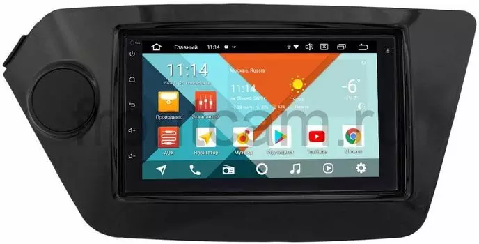 Штатная магнитола Kia Rio III 2011-2017 Wide Media MT7001PK-2/16-RP-KIRI-27 на Android 9.1 (DSP 3G-SIM) (+ Камера заднего вида в подарок!)