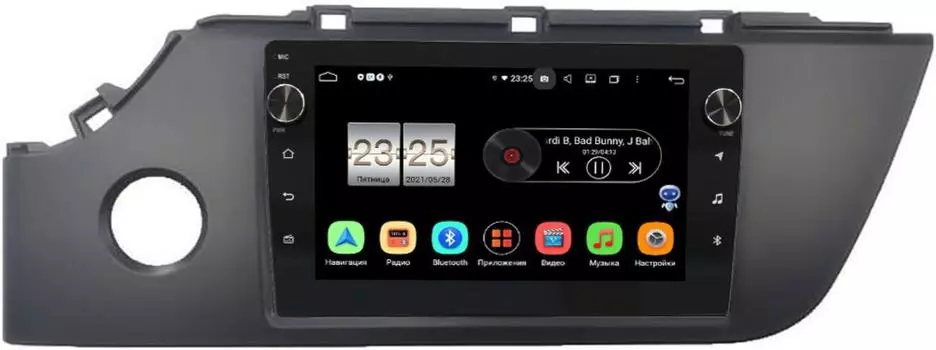 Штатная магнитола Kia Rio IV 2020-2021 LeTrun BPX609-1050 на Android 10 (4/64, DSP, IPS, с голосовым ассистентом, с крутилками) (+ Камера заднего вида в подарок!)