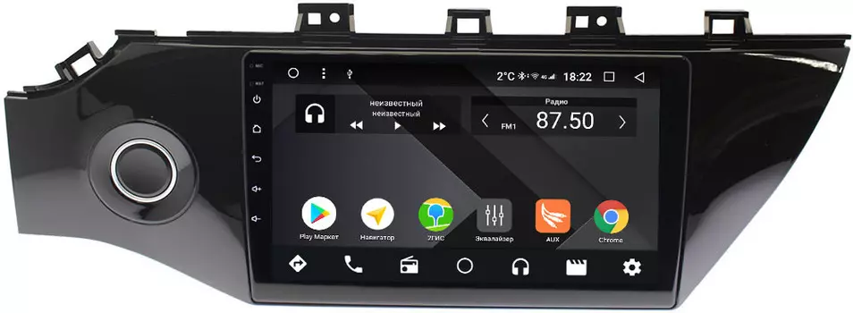 Штатная магнитола Kia Rio IV, Rio IV X-Line 2017-2019 Wide Media CF9012-OM-4/64 на Android 9.1 (TS9, DSP, 4G SIM, 4/64GB) (с кнопкой) (+ Камера заднего вида в подарок!)