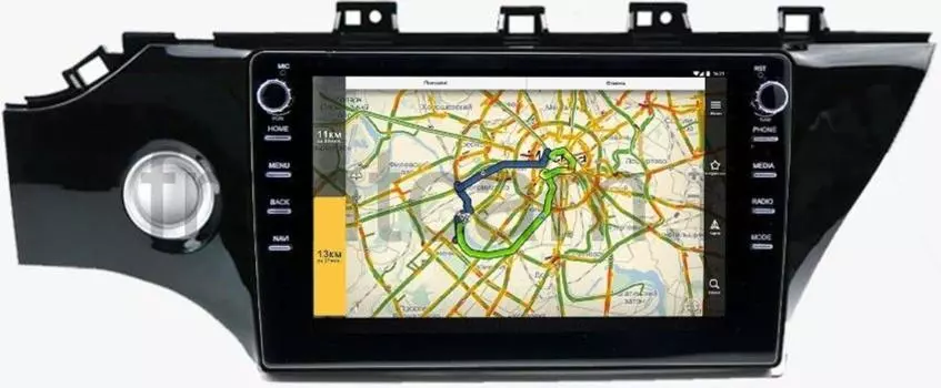 Штатная магнитола Kia Rio IV, Rio IV X-Line 2017-2019 LeTrun 3149-10-419 на Android 10 (DSP 2/16 с крутилками) (с кнопкой) (+ Камера заднего вида в подарок!)