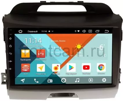 Штатная магнитола Kia Sportage III (для авто с камерой) Wide Media KS9072QR-3/32 DSP CarPlay 4G-SIM на Android 10 (+ Камера заднего вида в подарок!)