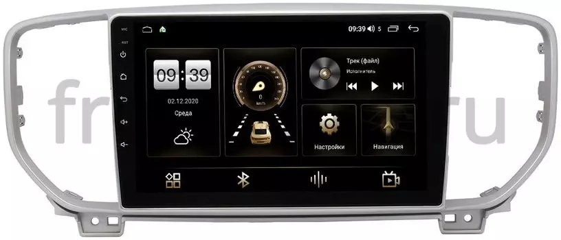 Штатная магнитола Kia Sportage IV 2018-2021 LeTrun 4166-9082 на Android 10 (4G-SIM, 3/32, DSP, QLed) (для авто с камерой) (+ Камера заднего вида в подарок!)