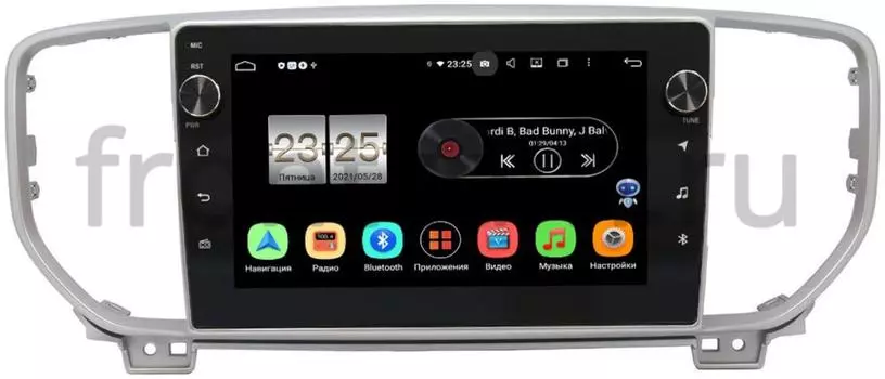 Штатная магнитола Kia Sportage IV 2018-2021 LeTrun BPX609-9082 на Android 10 (4/64, DSP, IPS, с голосовым ассистентом, с крутилками) (для авто с камерой) (+ Камера заднего вида в подарок!)