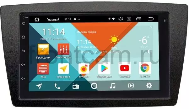 Штатная магнитола Lada Granta I, Kalina II 2013-2018 Wide Media MT7001PK-2/16-RP-LDGR-07 на Android 9.1 (DSP 3G-SIM) (+ Камера заднего вида в подарок!)