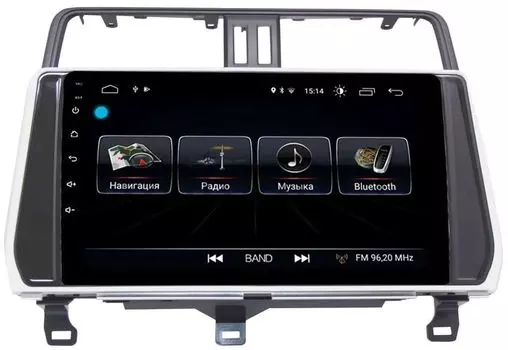 Штатная магнитола LeTrun 2444 для Toyota Land Cruiser Prado 150 2017-2019 на Android 8.0.1 MTK-L 1Gb (+ Камера заднего вида в подарок!)