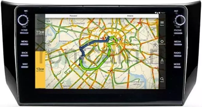 Штатная магнитола LeTrun 3149-1046 для Nissan Sentra VII (B17), Tiida II 2013-2019 (для авто с Navi) на Android 10 (DSP 2/16 с крутилками) (+ Камера заднего вида в подарок!)