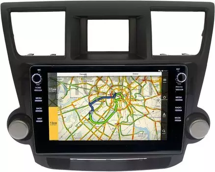 Штатная магнитола LeTrun 3149-10-1167 для Toyota Highlander (U40) 2007-2013 на Android 10 (DSP 2/16 с крутилками) (+ Камера заднего вида в подарок!)