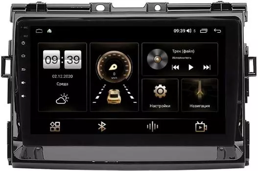 Штатная магнитола LeTrun 4166-9-199 для Toyota Estima III, Previa 2000-2021 на Android 10 (4G-SIM, 3/32, DSP, QLed) (глянец) (+ Камера заднего вида в подарок!)