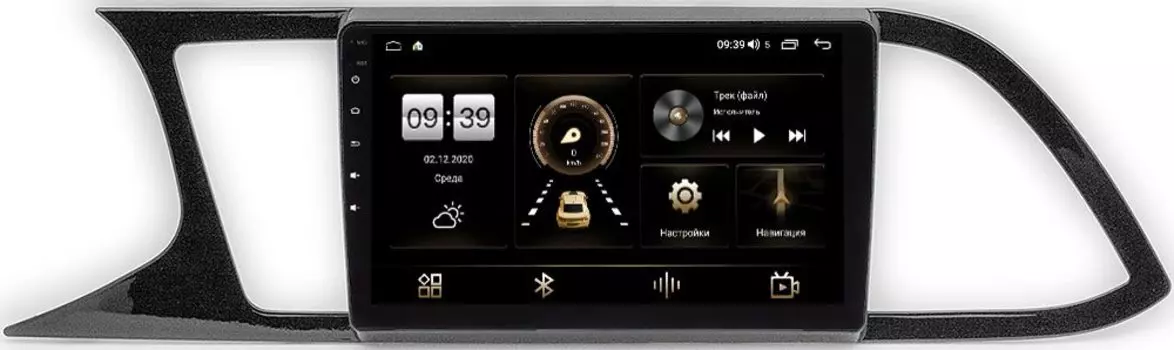 Штатная магнитола LeTrun 4166-9-224 для Seat Leon III 2012-2016 на Android 10 (4G-SIM, 3/32, DSP, QLed) (+ Камера заднего вида в подарок!)
