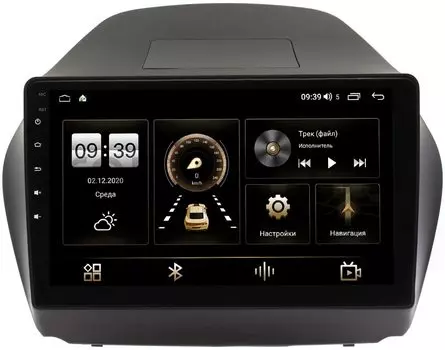 Штатная магнитола LeTrun 4195-1043 для Hyundai ix35 2010-2015 на Android 10 (6/128, DSP, QLed) С оптическим выходом (для авто без камеры) (+ Камера заднего вида в подарок!)