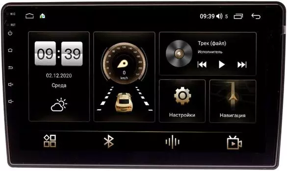 Штатная магнитола LeTrun 4195-10-1111 для Volkswagen Amarok, Golf, Jetta, Passat, Polo, Scirocco, Tiguan, Touran на Android 10 (6/128, DSP, QLed) С оптическим выходом (+ Камера заднего вида в подарок!)