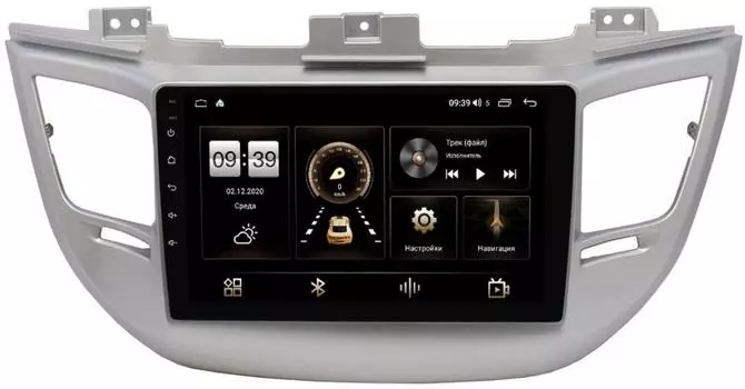 Штатная магнитола LeTrun 4196-9041 для Hyundai Tucson III 2015-2018 на Android 10 (6/128, DSP, QLed) С оптическим выходом для авто без камеры (+ Камера заднего вида в подарок!)