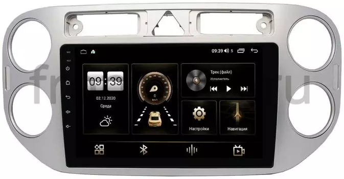 Штатная магнитола LeTrun 4196-9048 для Volkswagen Tiguan 2007-2011, Golf Plus 2004-2014 на Android 10 (6/128, DSP, QLed) С оптическим выходом (+ Камера заднего вида в подарок!)