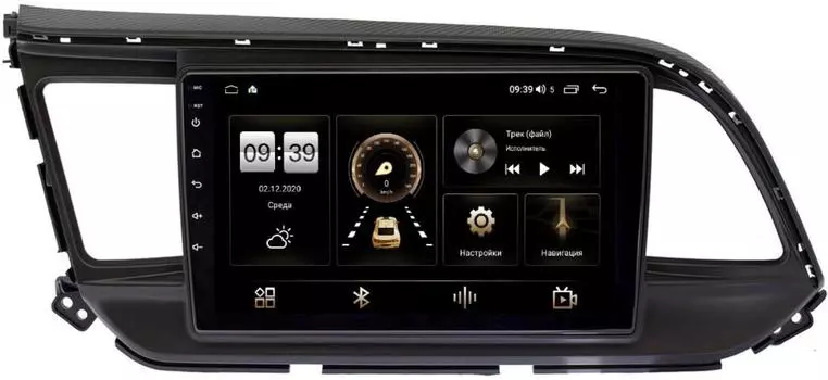 Штатная магнитола LeTrun 4196-9207 для Hyundai Elantra VI (AD) 2018-2020 на Android 10 (6/128, DSP, QLed) С оптическим выходом (+ Камера заднего вида в подарок!)