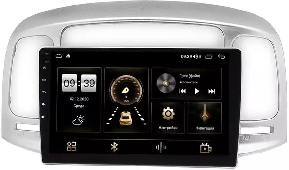 Штатная магнитола LeTrun 4196-9-069 для Hyundai Verna II 2005-2010 на Android 10 (6/128, DSP, QLed) С оптическим выходом (+ Камера заднего вида в подарок!)