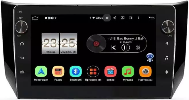 Штатная магнитола LeTrun BPX410-1046 для Nissan Sentra VII (B17), Tiida II 2013-2019 (для авто с Navi) на Android 10 (4/32, DSP, IPS, с голосовым ассистентом, с крутилками) (+ Камера заднего вида в подарок!)