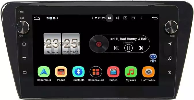 Штатная магнитола LeTrun BPX410-1048 для Skoda Octavia III (A7) 2013-2019 на Android 10 (4/32, DSP, IPS, с голосовым ассистентом, с крутилками) (+ Камера заднего вида в подарок!)